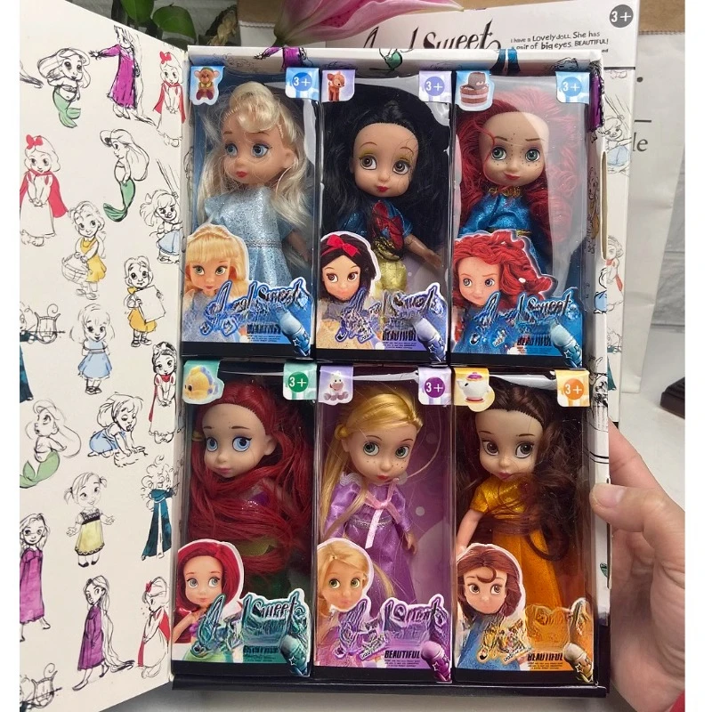 Европа и Соединенные Штаты AngelSweet mini салонная кукла 6 Принцесса Набор Белоснежка Belle