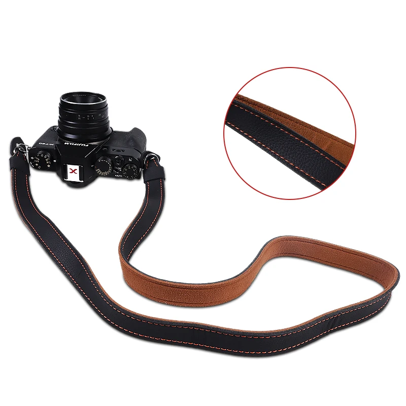 후지 DSLR 미러리스 카메라용 카메라 숄더 스트랩, 가죽 넥 슬링, 퀵 릴리즈 숄더 스트랩, 손목 스트랩