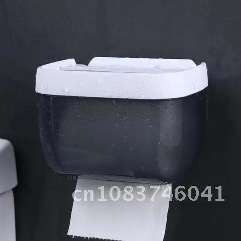 

Wall Mount Tissue Holder NEW for Bathroom Storage Box Punch-Free Home Supplies Phone Rack Case Toilet Paper Holder Waterproof