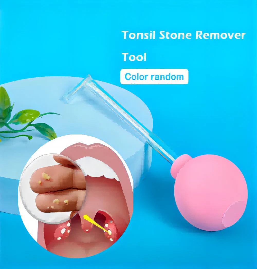Tonsil Stone Remover Tool Manual Style Mouth Cleaning Care Ear Wax Suction Ball Cleaner