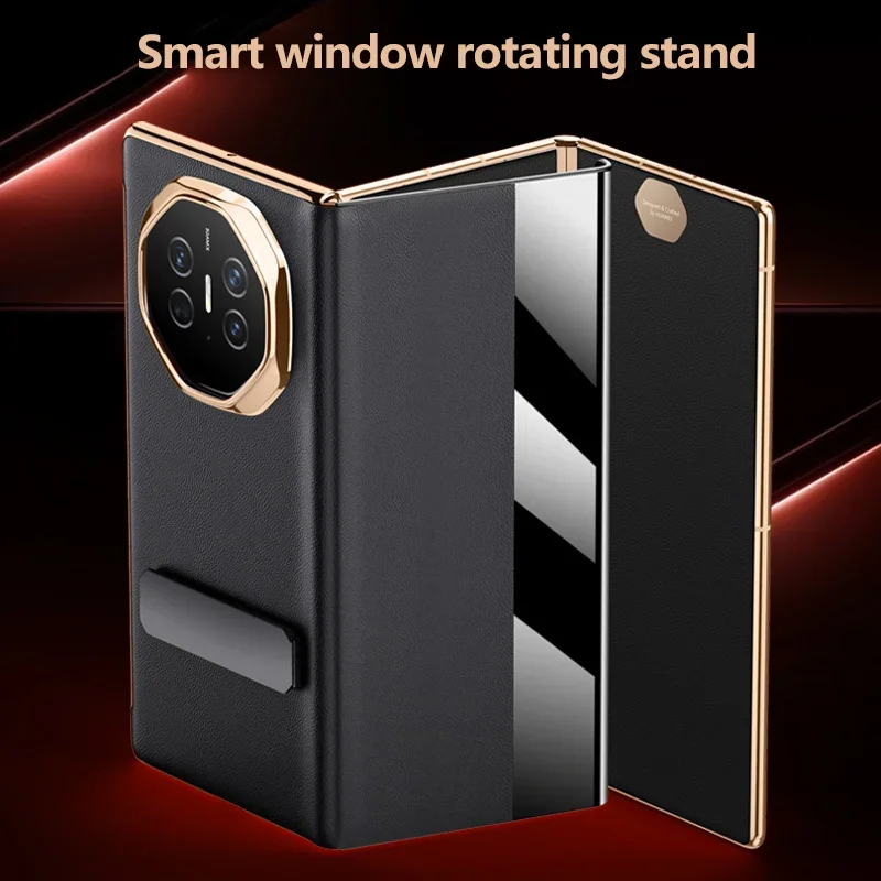 Premium Rotating Stand PU Leather Flip Book Cover