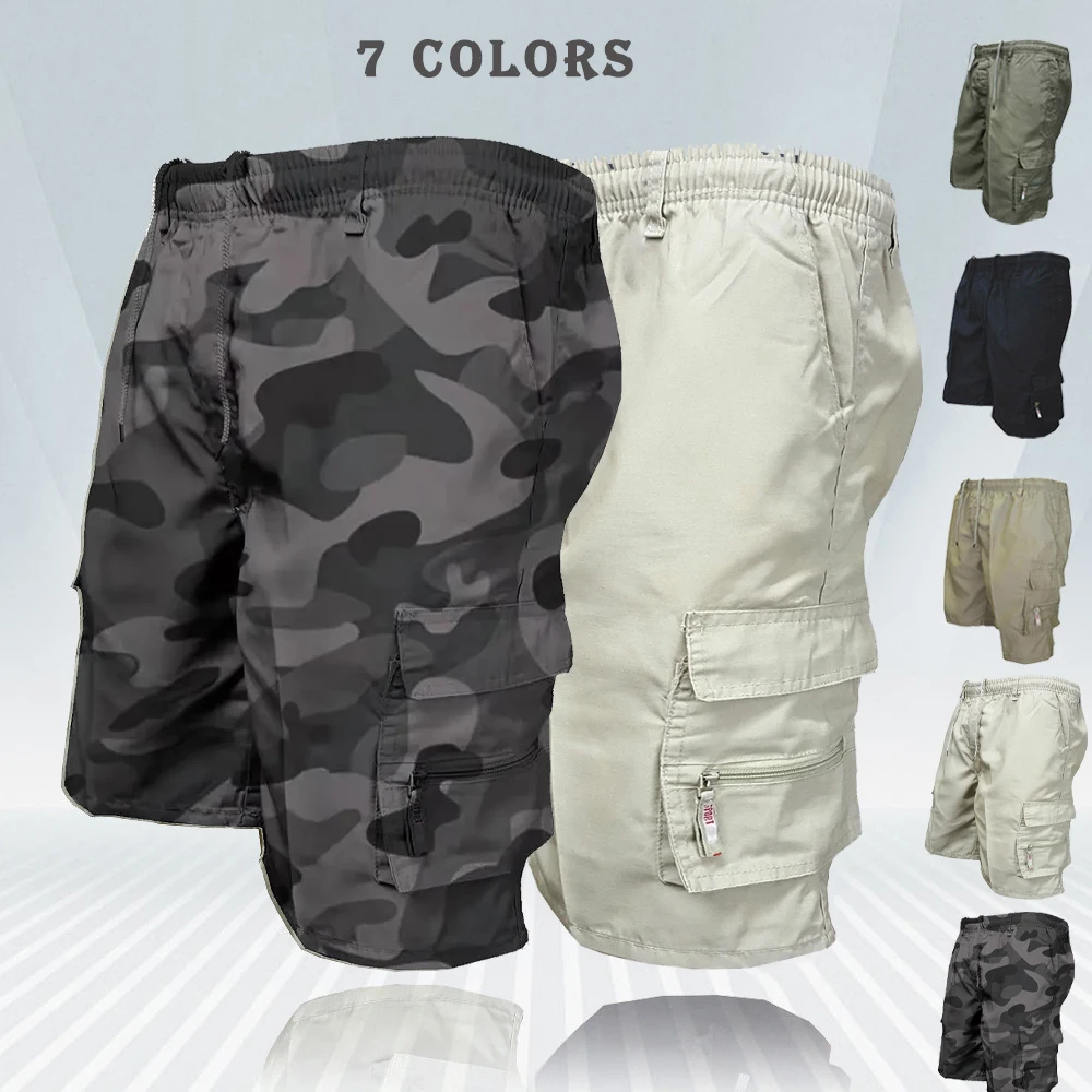 Pantalon Cargo Mier Homme – Beige Moyen, Taille M, Nylon, Séchage Rapide, Occasion