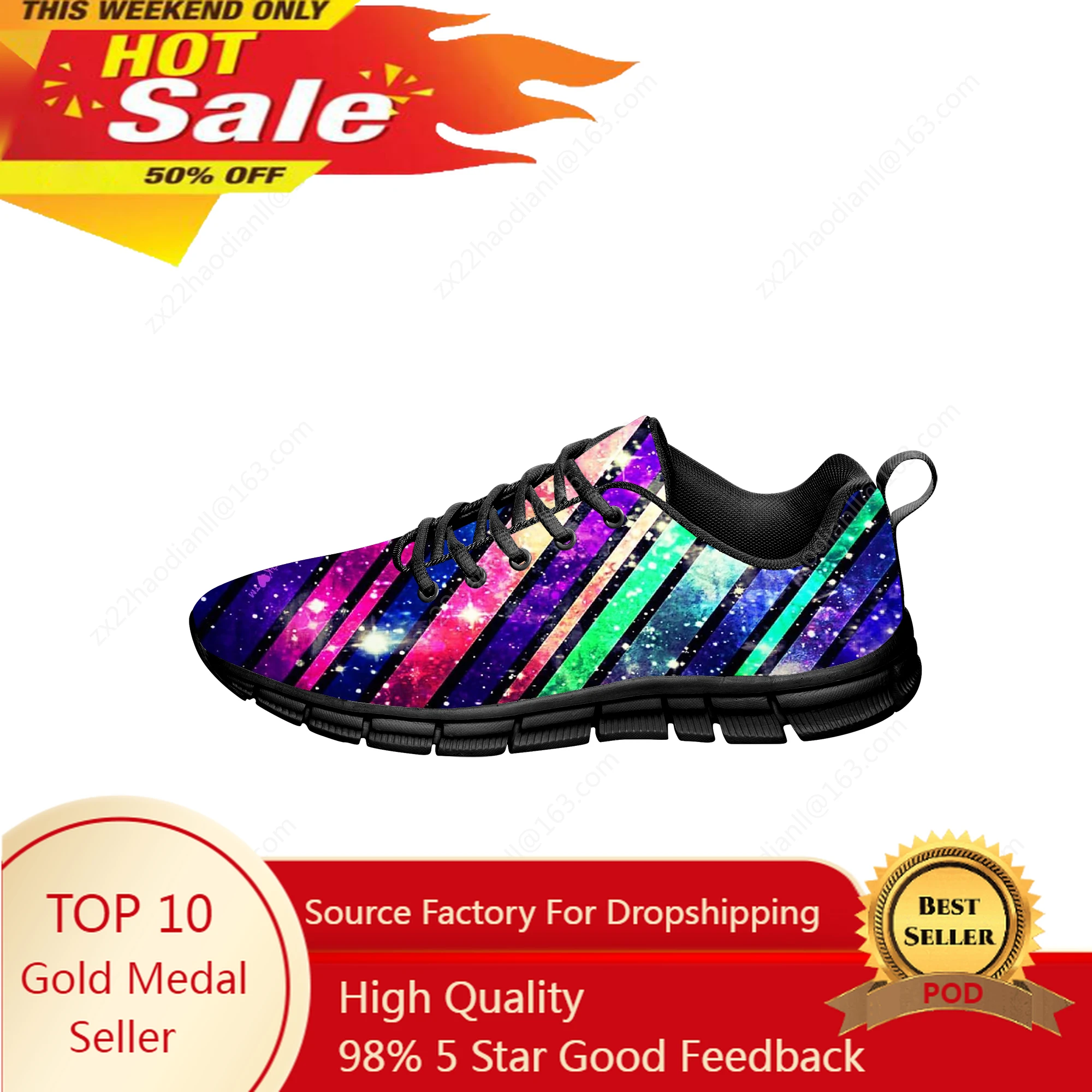 Rainbow Glitter Sneakers Mens Womens Teenager Funny Hot Fashion Casual Shoes Canvas Running 3D Printed Shoes Lightweight shoe