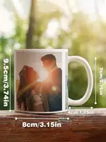 1pc Custom Photo Mug Personalized Coffee Mug with Photo Unique Gift for Anniversary Valentine's Housewarming Mother's Day 3