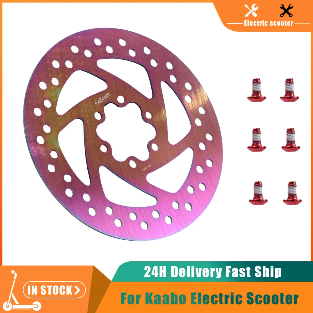 

145mm Colorful Disc Brake Pads Accessories for Kaabo Wolf Warrior Electric Scooter Stainless Steel Disc Brake Pads With Screws