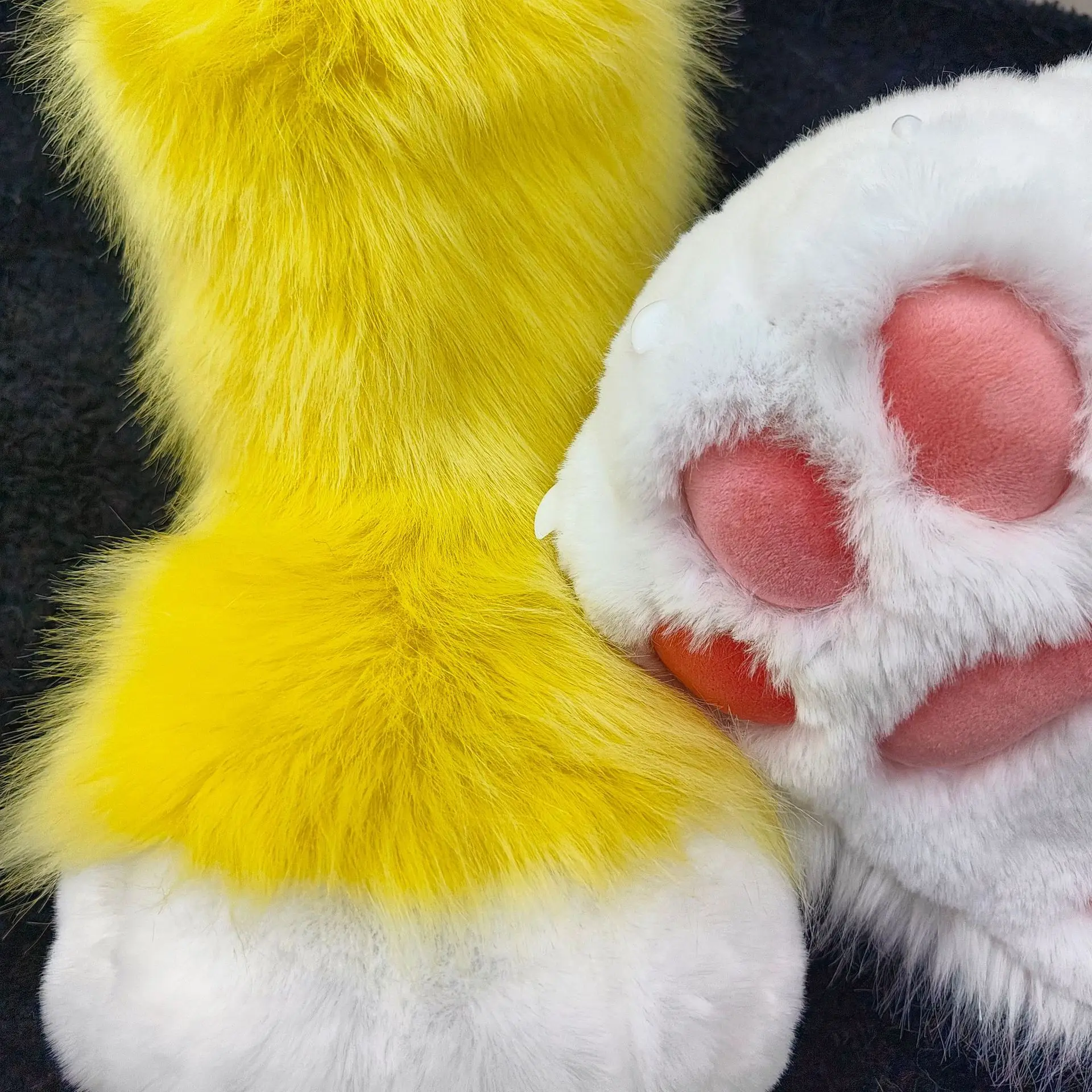 Kigurumi Fursuit Paw Shoes Cosplay Accessories Furry Cosplay Kig Boots Cute Fluffy Animal Paw Party Cos Outfit Performance Prop