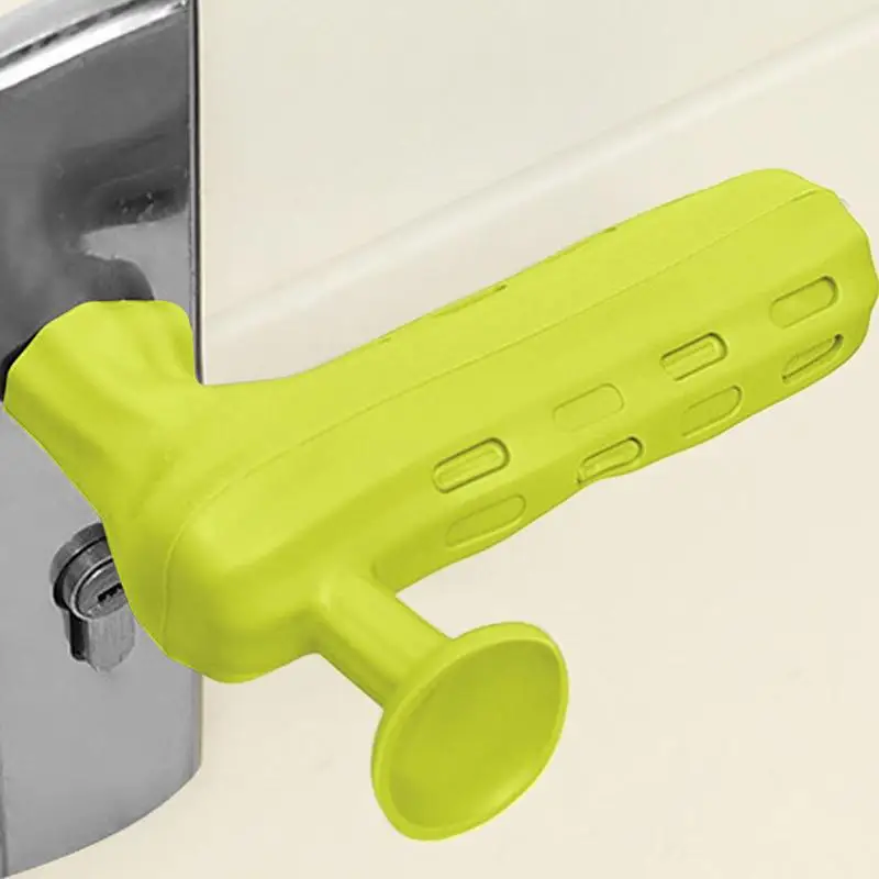 Door Handle Sleeve Silicone Door Knob Covers With Suction Cup Anti-Static Protective Cover Handle Protector For Hoy Days