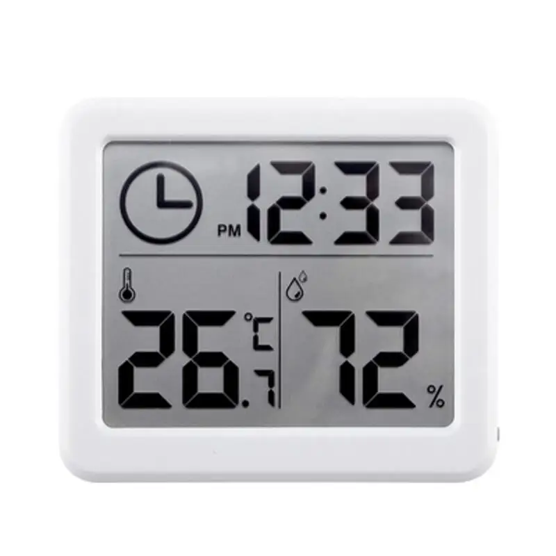 

Thermometer Hygrometer ElectronicTemperature And Humidity Monitor Clock 25