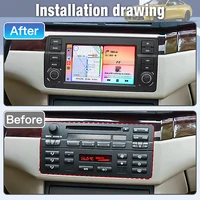 Autoradio STWEI Linux avec CarPlay sans fil, Android Auto, radio FM, Bluetooth, lecteur multimédia pour BMW Série 3 E46 M3, lecteurs vidéo pour voiture 3