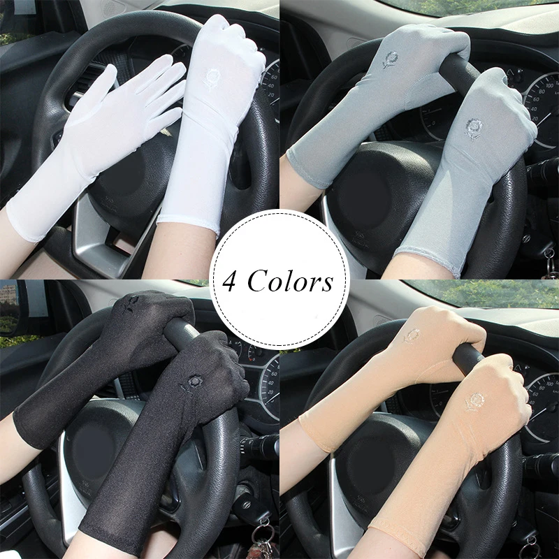 

Ice Silk Half-finger Cycling Gloves for Men and Women Outdoor Sports Fitness Driving Fishing High-elastic Sunscreen mittens