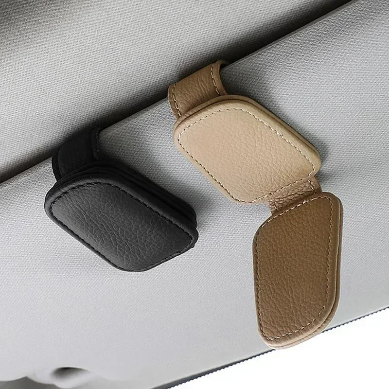Magnetic Leather Sunglasses and Ticket Holder