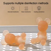 Baby Nursing Teething Toy Baby Teether Teething Pain-Relief Tool for Toddler Infant Newborn Rabbit Shape Silicone Teether Cares 1