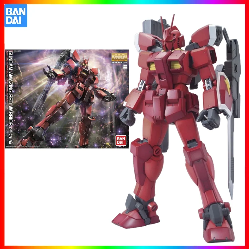 

In Stock Bandai Original MG 1/100 Gundam Amazing Red Warrior PF-78-3A Action Figure Assembly Model Collectible Toys