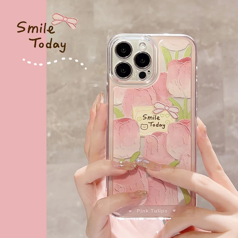 clear iphone 12 mini case Phone Case For Iphone 11 Pro Max Case Iphone 7 Plus Soft Cover Iphone 8 12 Mini 13 Black Flower Soft Transparent iphone 12 mini silicone case