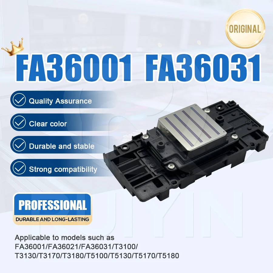 100% 새 FA36001 FA36021 FA36031 프린트헤드 (엡손 슈어컬러 T3100 T3170 T3180 T5100 T5130 T5170 T5180 F570 프린터용)