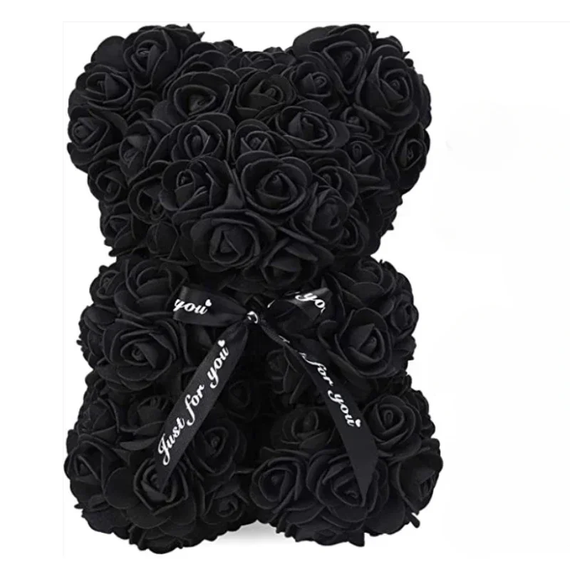 Artificial Flower Eternal Rose Teddy Bear Gifts Decorations for Mom Mother's Day Birthday Valentine's Day Anniversary