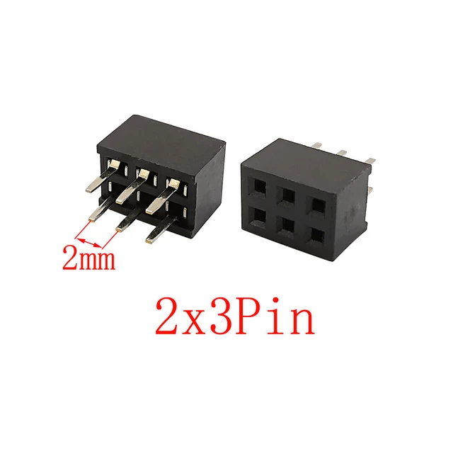 20pcs 2.54 mm 2x8 Broche Connecteur Droit 2 rangées Broche Femelle