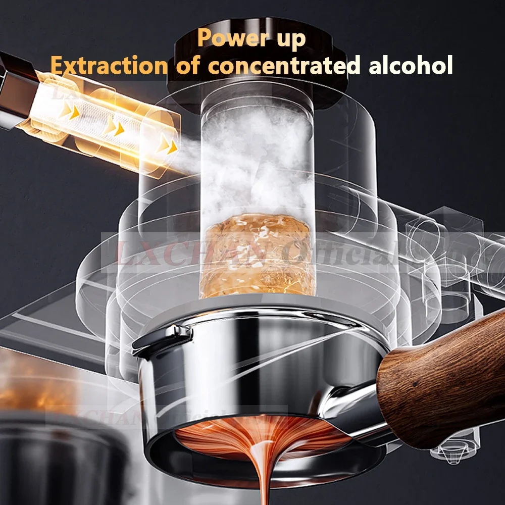 HomeWise Pneumatic Coffee Machine Household Manual Variable Pressure Coffee Maker Espresso Coffee Maker with 58mm portafilter 2
