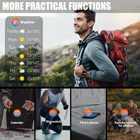 LaNikar Smart Watches For Men Bluetooth Call Screen Fitness Tracker Heart Rate Blood Pressure IP68 Waterproof for iPhone Android 2