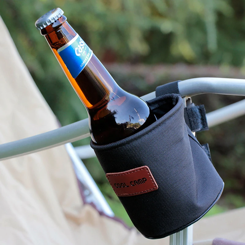 

Outdoor Camping Cup Sleeve Net Bottom Water Cup Set Chair Side Cup Holder Cup Holder Multi-functional Storage Rack