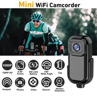 Mini Camera HD 1080 WiFi pocket Outdoor Sports Video Audio Recorder Loop Record Magnetic Back Clip Bicycle Camcorder Smart Home 1
