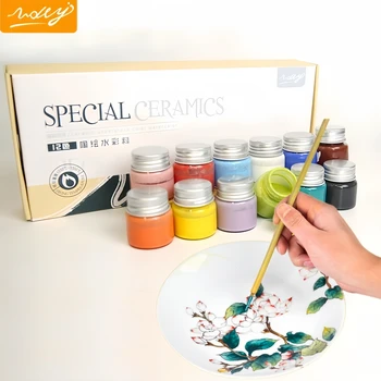 12-colour underglaze watercolour pigments Ceramic painting colour glazes Ceramic high-temperature pigment Pottery colouring set 1