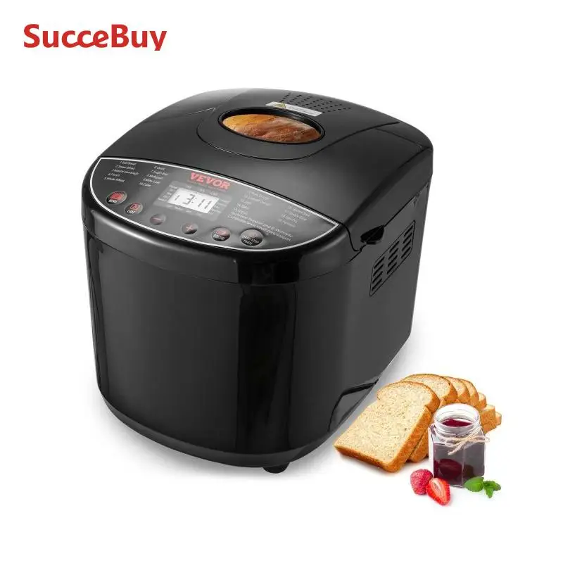 VEVOR Digital Programmable Bread Maker with Gluten Free Setting