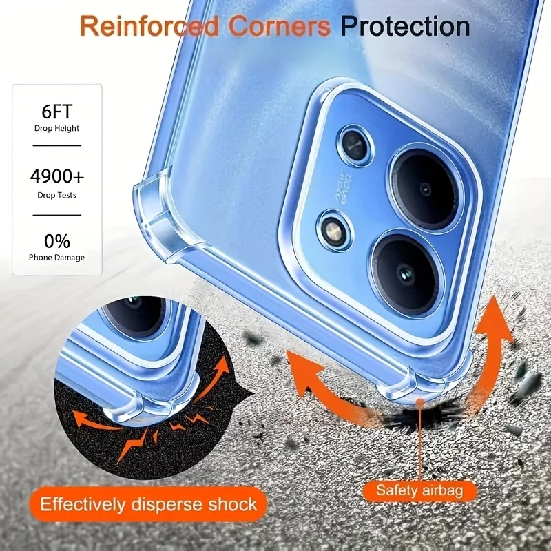 Clear Soft Silicone Back Cover - Transparent Phone Case