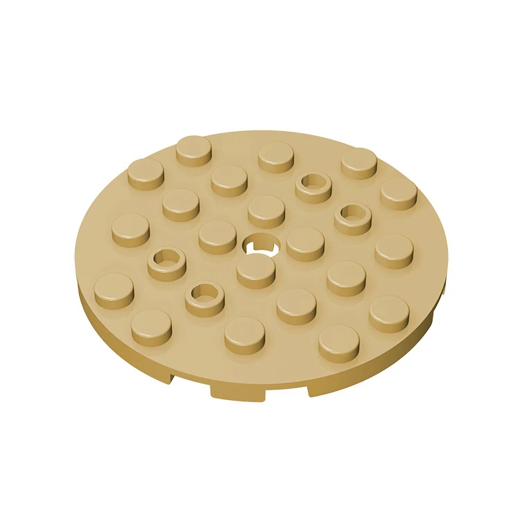 

10pcs MOC Brick Parts 11213 Plate Round 6 x 6 with Hole Compatible Building Block Particle DIY Assmble Kid Puzzle Brain Toy Gift