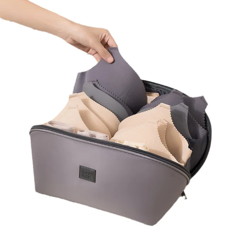 Bra Storage Bag Travel Storage Fabric Women's Underwear Underwear Socks Storage Bag Portable Three-in-one Storage Bag 6