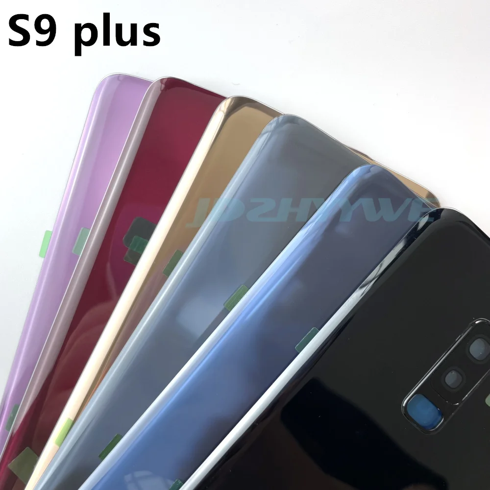 유리 후면 배터리 하우징 커버 교체 및 로고 포함, 삼성 갤럭시 S9 G960 S9 + G965