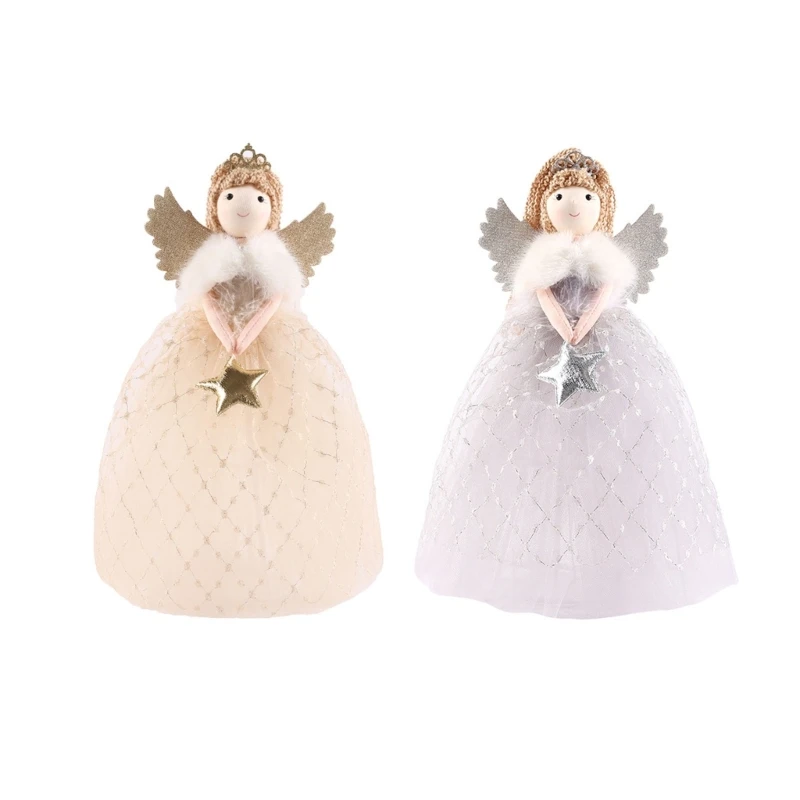 

Christmas Tree Toppers Fairy Desktop Decoration Treetop Ornament Holiday