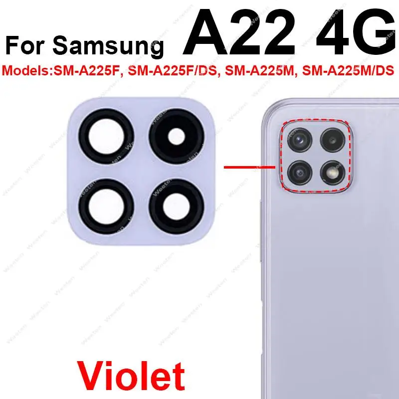 Rear Camera Glass Lens with Adhesive for Samsung - Replacement Part