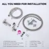 Handheld Bidet Sprayer for Toilet, Bidet Attachment for Warm Water, Hot and Cold Mixing Valve Kit, Hand Sprayer for Wash 6