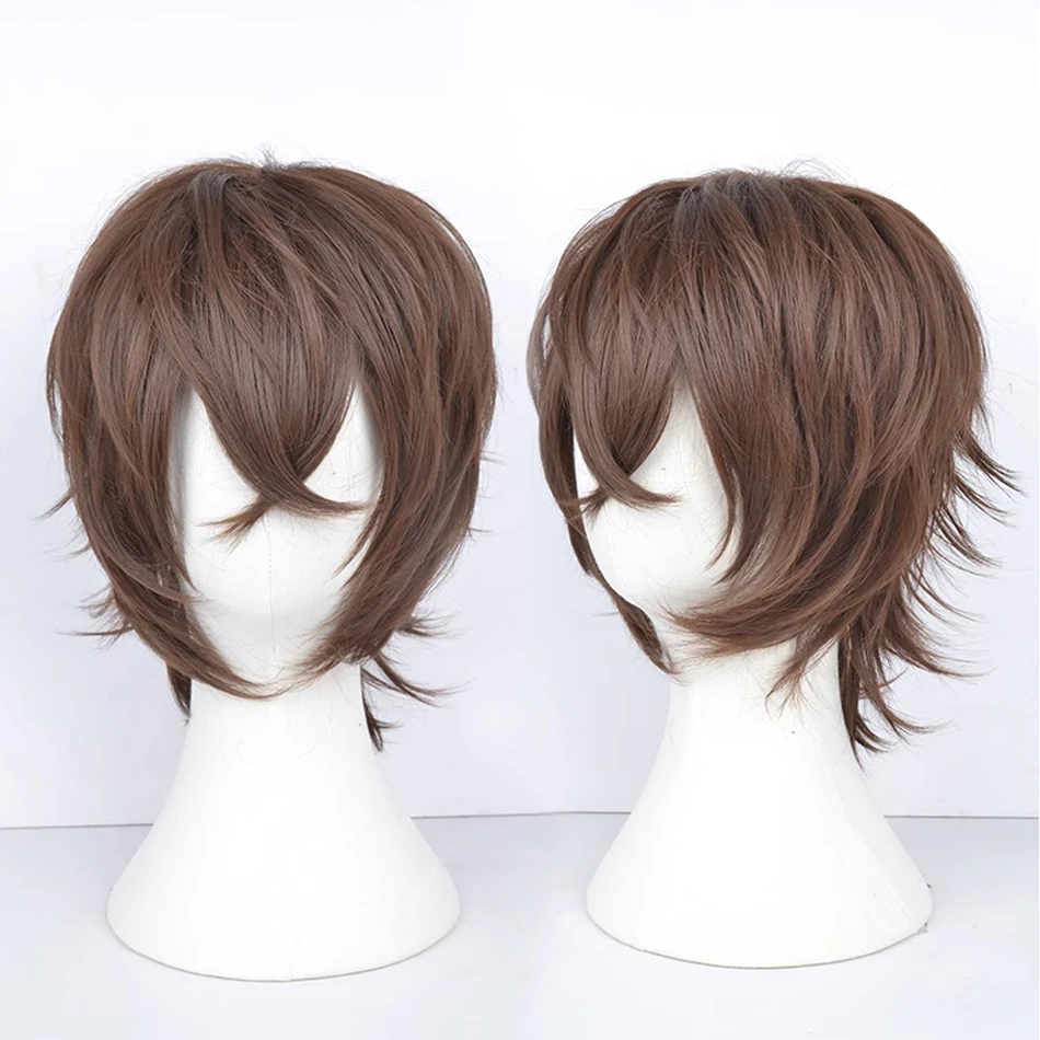 Anime Synthetic Hair wig Cosplay Wig Short Personification Cos Cute Lovely Pink Wig Wavy Curls Party Synthetic Hair with Bangs - 5