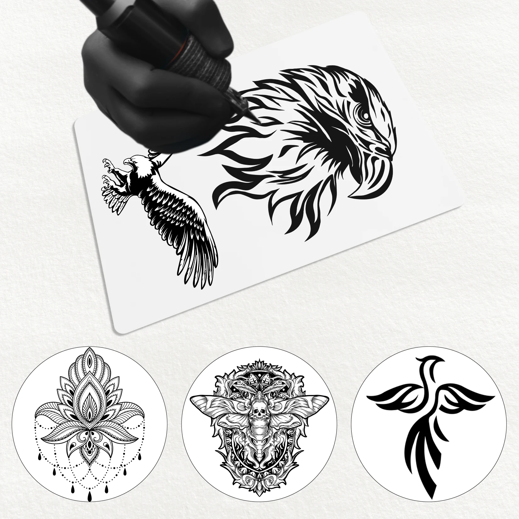 S5d271212bd6c482cb57e65735f039a835 Tattoo Machines Kit for Beginner 5ml Black Ink Power Supply Grips Body Art Design Tools Set Tattoo Permanent Makeup Supplies Kit Mallzona