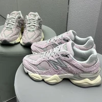 New Balance NB 9060 Chaussures de sport décontractées à tige basse, tendance, confortables, polyvalentes, durables, respirantes, unisexes, rose, gris, U9060HSP 2