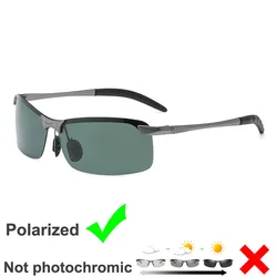 Enhanced Photochromic Polarized Sunglasses for Outdoor Sports and Night Vision (Gray - D)