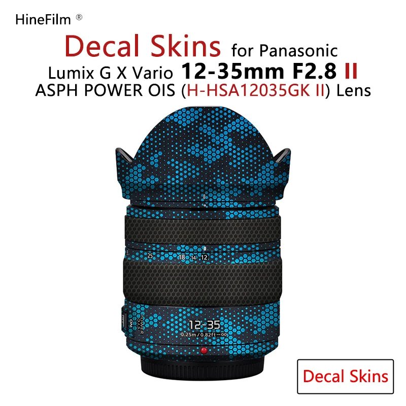H-Hsa12035Gk Ii Pelle Per Panasonic Lumix G X Vario 12-35Mm F/2.8 Ii Asph Potenza Ud Lente Decal Skin Protector Coat Cover Sticker