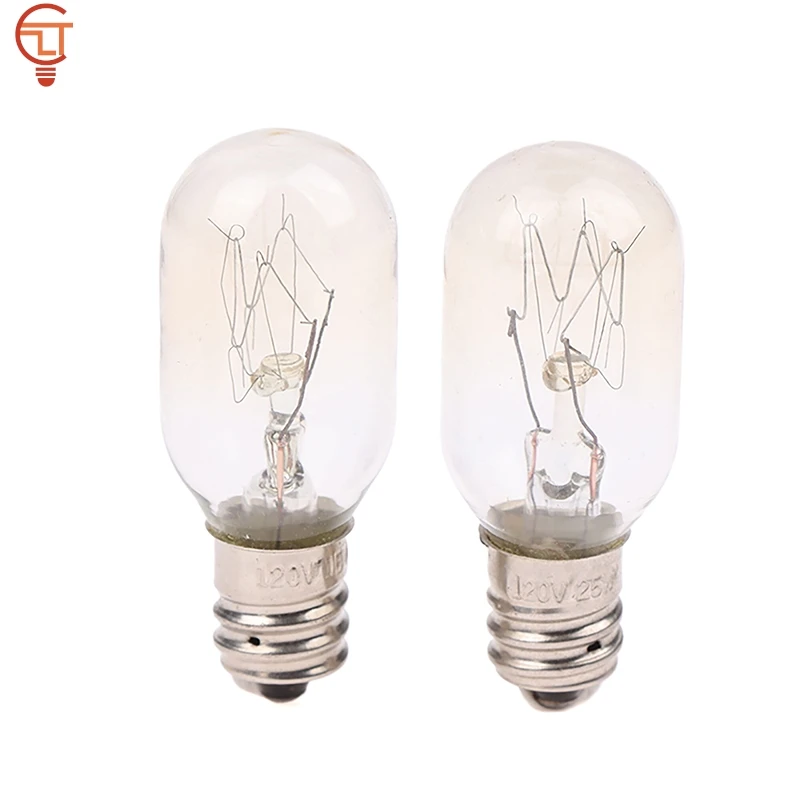 냉장고 오븐 교체 전구, 소금 램프 글로브 전구, 백열 전구, T20, E12, 120V, 15W, 25W, 1PC