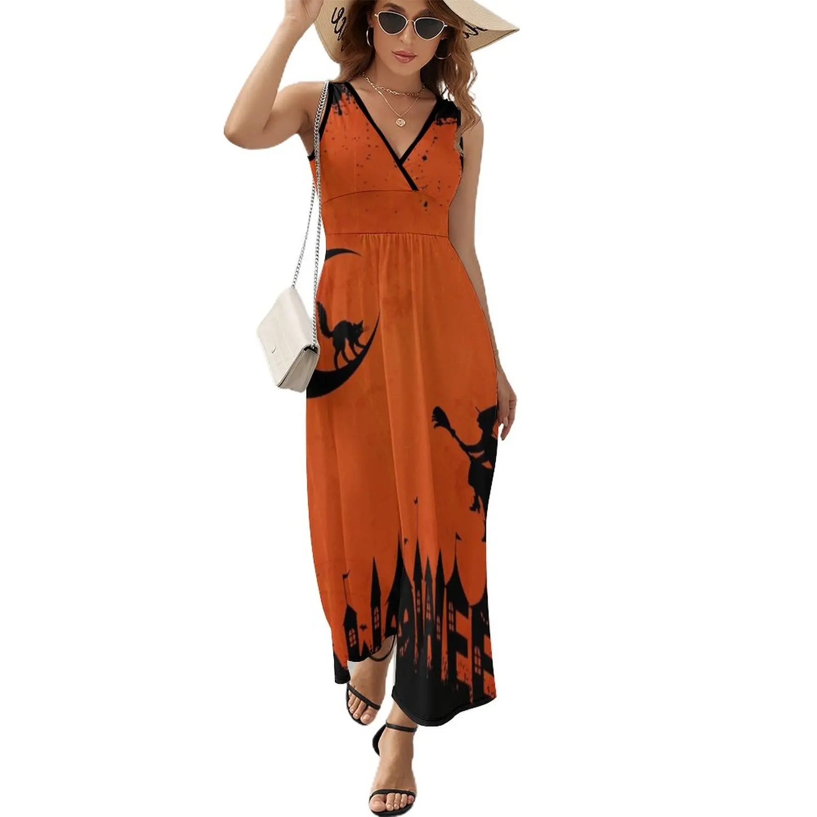 

Halloween Sleeveless Dress dresses for prom Women's dress