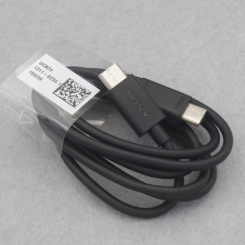 1M Originale Sony Ucb11 Ucb20 Ucb24 Tipo C Cavo Caricabatterie Rapido Ricarica Usb C Type-C Cavo Dati Core Per Cavo Telefonico Xperia