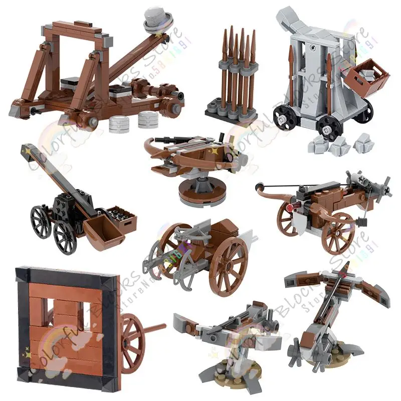 Medieval-Catapult-Military-Weapon-Model-Building-Blocks-Removable ...