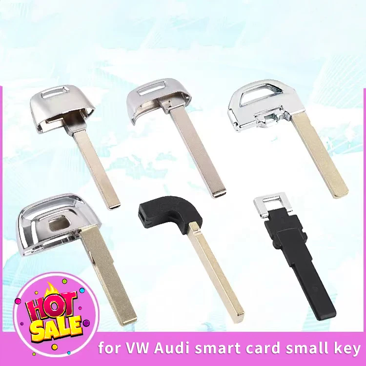 

5pcs/lot Keyless-Go remote smart keys small key blade for VW AUDI BMW remotes