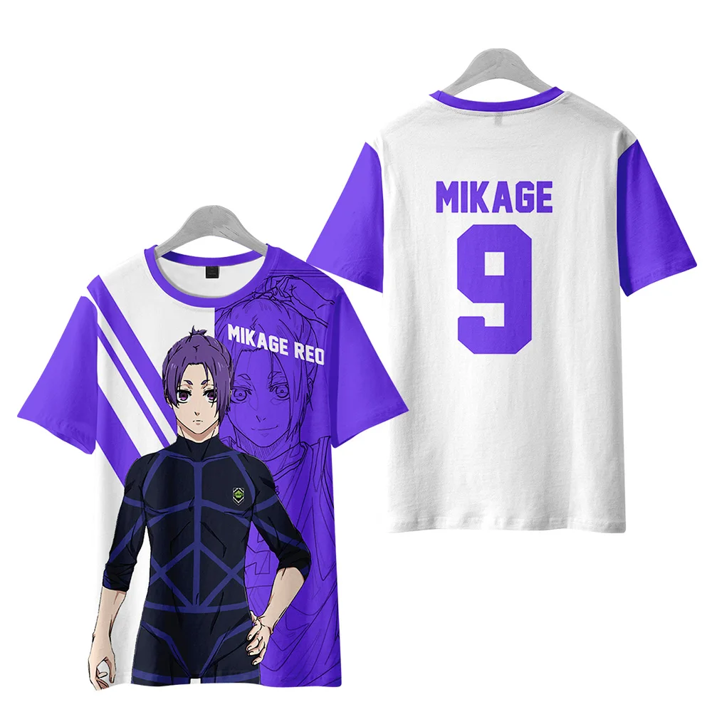 

Classic Trend Suitable 3D print BLUE LOCK T Shirt Men Women Ventilate Summer t-Shirt Casual Boys Girls Comic Hip Hop Tees tops