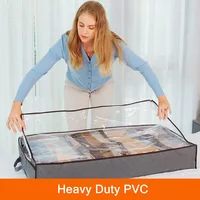 Under bed Storage Bag For Portable Foldable Quilt Bags Wardrobe Clothes Organizer Storage Box Dustproof Organizer Large Capacity 2