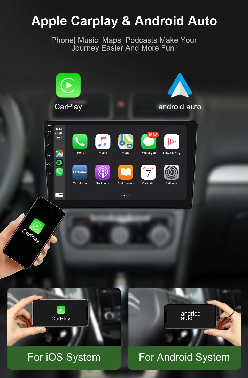 Car radio 2 Din Android Carplay for Toyota RAV4 RAV 4 2005-2013 multimedia stereo autoradio GPS navigation 10 inch HD screen 4G