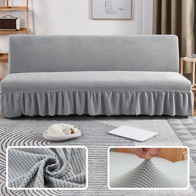 Comprar Funda de sofá cama Polar sin brazos elástica sin reposabrazos fundas  de sofá cama antideslizante funda de sofá para sala de estar hogar Hotel