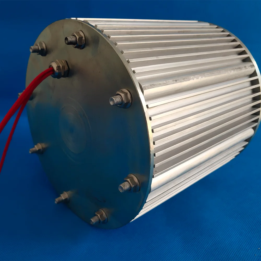 저속 영구 자석 발전기, 풍력 터빈 및 물 터빈용 AC 3 상 발전기 개발용, 10KW, 380V