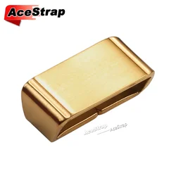 Versatile Metal Ring Buckle Watch Strap Holder Accessory - 24mm (Gold)